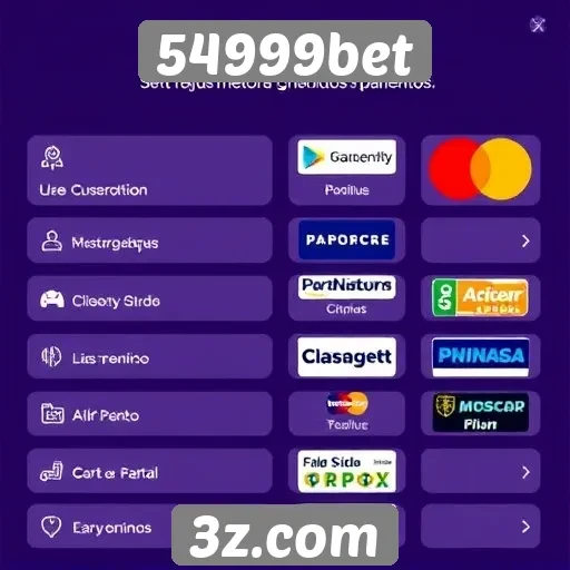 Estudo sobre os métodos de pagamento no 54999bet